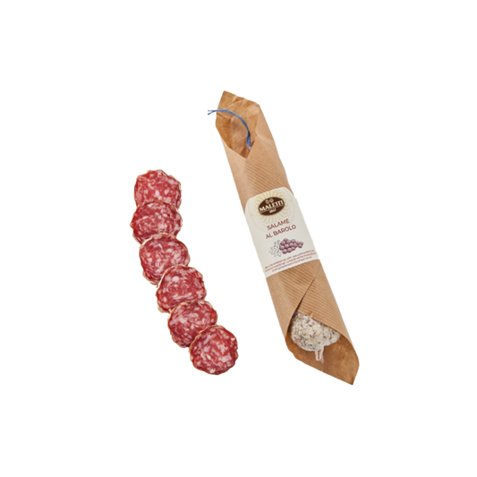 Salami mit Barolo Rotwein
